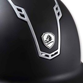 EQULIBERTA EQ-HE-1655 Dial Adjustment Helmet, Solid, Unisex, Matte Black/Matte Silver, M