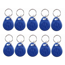 Dollatek EM4100 125KHz RFID EM ID Card Tag Token Key Chain Keyfob Just Read – Pack of 10