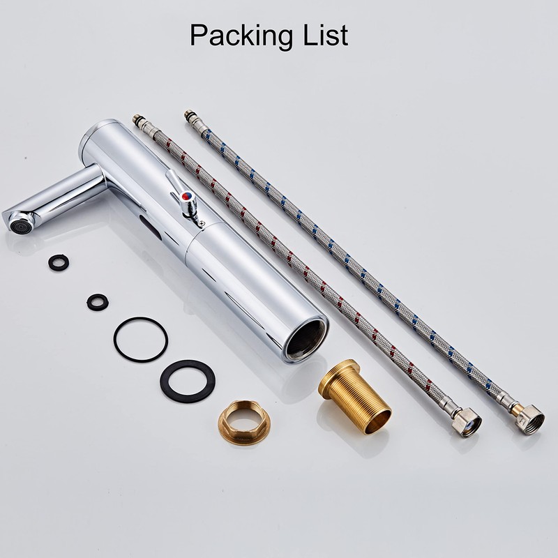 Platform Tall Body Basin Electronic Automatic Sensor Touchless Bathroom Sink