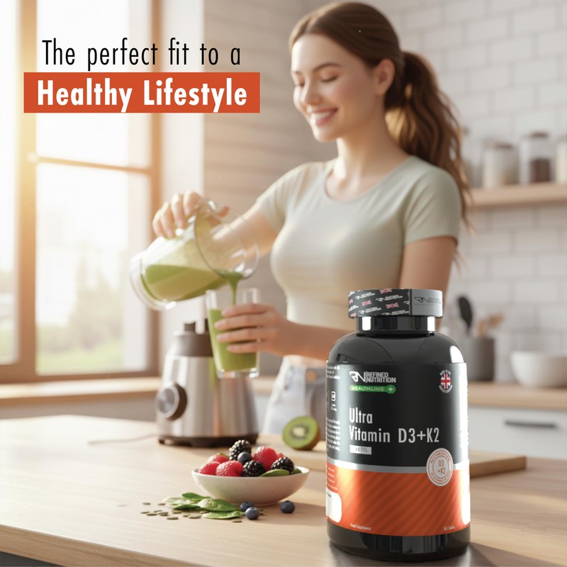 Refined Nutrition Vitamin D3 and K2 4000 IU - 365
