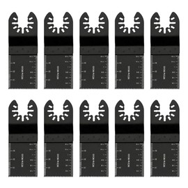 10PCS Oscillating Saw Blades Wood Metal Cutting Universal Quick Release Multitool Accessories for Bosch Craftsman Dewalt Dremel Fein Ridgid Tch Makita Milwaukee