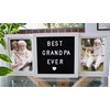 Oak letters Custom Grandparents Picture Frame with Letter Board |