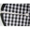 Primitives By Kathy Small Christmas Tree Skirt 24" Black White