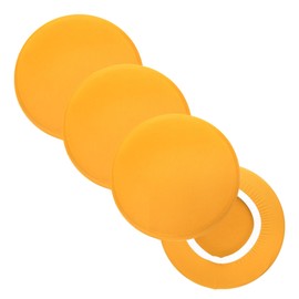sourcing map Round Bar Stool Covers, 4 Pack Round Seat Cover Dia.11-14", High Stretchy Circle Stool Cover for Chairs Stool Slipcovers, Yellow