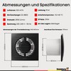 Steinberg14 Extractor Fan Diameter 100 mm Anthracite Bathroom Fan Fan