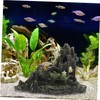 Levemolo Fish Tank Decoration Realistic Resin Rockery Large Scale Fish