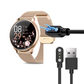 Blueshaweu Compatible with RUXINGX G35 1.32 Inch Charger, Magnetic USB 3.3 m, Compatible with RUXINGX G35/XINGHESF G35/Hasakei G35 Smartwatch (Black)