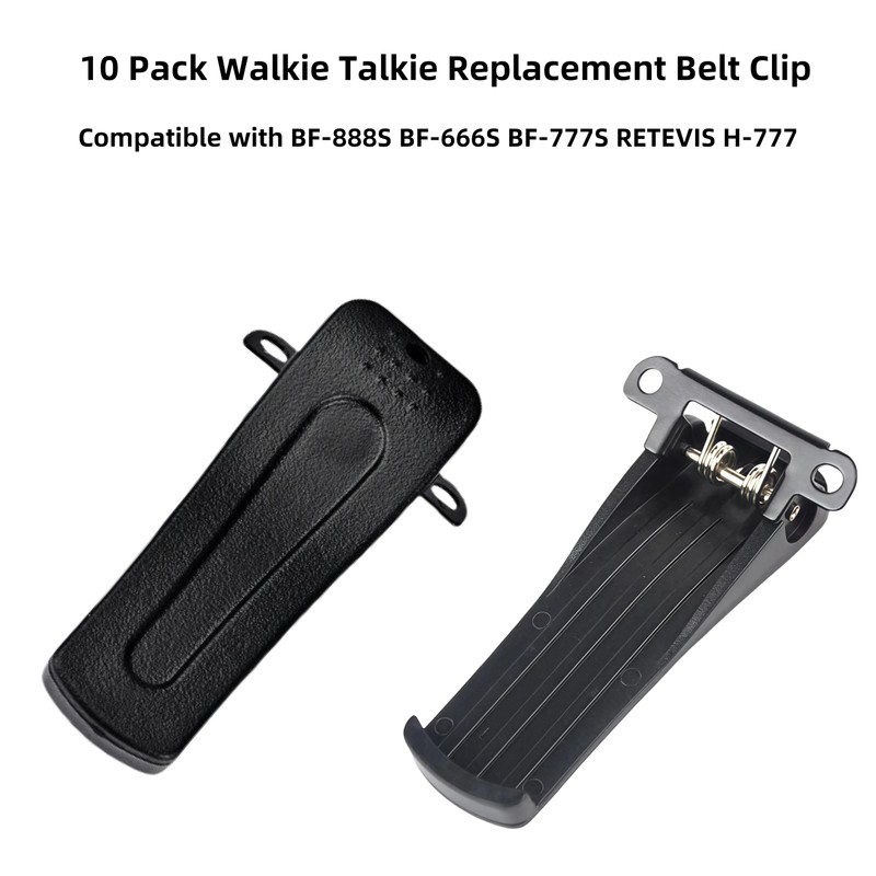 10Pack Belt Clip Compatible with Baofeng BF-888S BF-666S BF-777S with