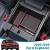 TOPINSTALL 2020-2026 Ford Explorer Console Organizer Tray - Compatible with