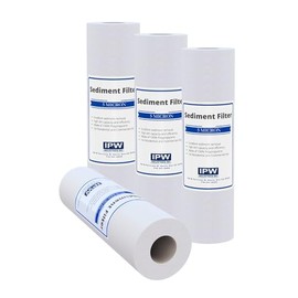 IPW Industries Inc. - (VX05-978) Whole House Sediment Water Filter Cartridges, Compatible with Valuetrex 1227867-V, 5 Micron - 9-7/8" x 2.5" (4-Pack)