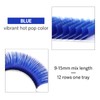 EMEDA Self-Fanning Volume Eyelashes, Colourful Blue, 0.07 mm, D Curl,