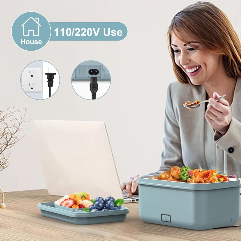 Vingud Electric Lunch Box Food Heater 100W, 4 in 1