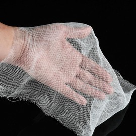 ZJchao 100 Hojas de Gasa de Belleza de Algodón Facial Desechable Precortadas, Absorción Mejorada Gasa de Belleza para el Cuidado de la Piel para Spa Facial