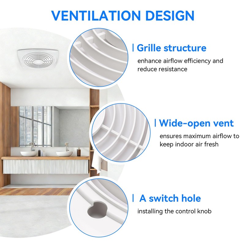 97011790 Exhaust Fan Cover, Bathroom Vent Grille Fit for Nutone