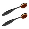 VICASKY 2pcs Makeup Brushes Set Flat Foundation Brush Concealer for