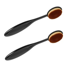 VICASKY 2pcs Makeup Brushes Set Flat Foundation Brush Concealer for Liquid and Powder Application Ergonomic Handle for Smooth Blending and Buffing for Travel Makeup