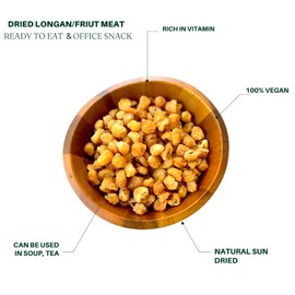 Royal Seafood USA Premium Dried Longan, fruit Meat, vegan, high vitamin, sweet fruit, No Sugar Added, Pack in USA 九龍堂 桂圆 (0.5lb)