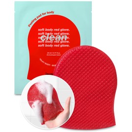 LAUNDRYOU Exfoliating Bubble Body Wash Vegan Korean Scrub Glove with AHA Allergen-Free Bubble Cleansing Foam for Keratosis Pilaris & Nourishing Essential Body Care - (5 Pads)