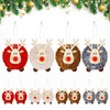 Pack of 12 Christmas Tree Pendants, Tree Pendants, Christmas Elk