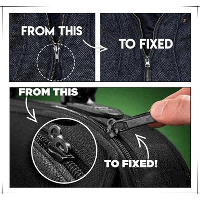 Fix Zippers | 6 Removable Zipper Repair Reusable, Convenient Head