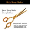 Professional 5.5 inch Hair Cutting Scissors Thinning Shears Set Sharpend