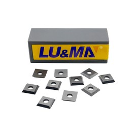 12mm Square Carbide Inserts Replacement Cutter Knives 12x12x 2.2mm for Woodworking Fits Spiral Helical Planer Cutter Head 10pcs by LU&MN