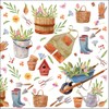 Ambiente Happy Gardening Napkin 33 x 33 cm Summer Pack