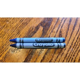 Crayola 36 NOS Crayola Binney & Smith Vintage Blue Crayons 80's 90's