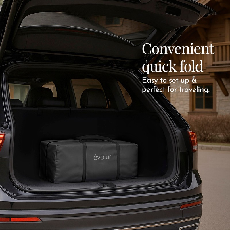 Evolur Cozy Cove All-in-One Portable Playard with Bassinet & Changing