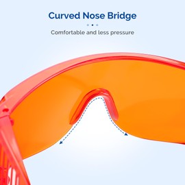 JMU Dental Safety Glasses1 Pack, Teeth Whitening Curing Light Glasses, Dental Eyewear LED Protective Goggles