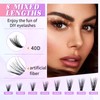 Lash Clusters DIY Eyelash Extensions, 240 Pcs Individual Lashes Cluster