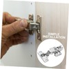 TEHAUX 2pcs Soft Closing Cabinet Hinges Concealed Hinges Kitchen Cabinet
