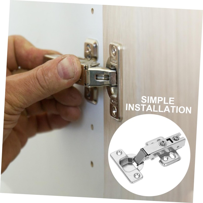 TEHAUX 2pcs Soft Closing Cabinet Hinges Concealed Hinges Kitchen Cabinet