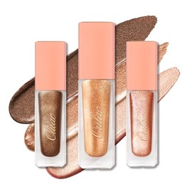 Oulac Liquid Glitter Eyeshadow Liquid Shimmer Eyeshadow Liquid Eyeliner Non-sticky One-Swipe Coverage with Quick-Drying Crease-resistant Formula Set 3
