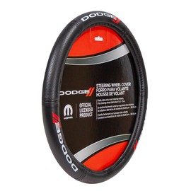 Plasticolor 006726R01 Dodge Elite Series Black Steering Wheel Cover