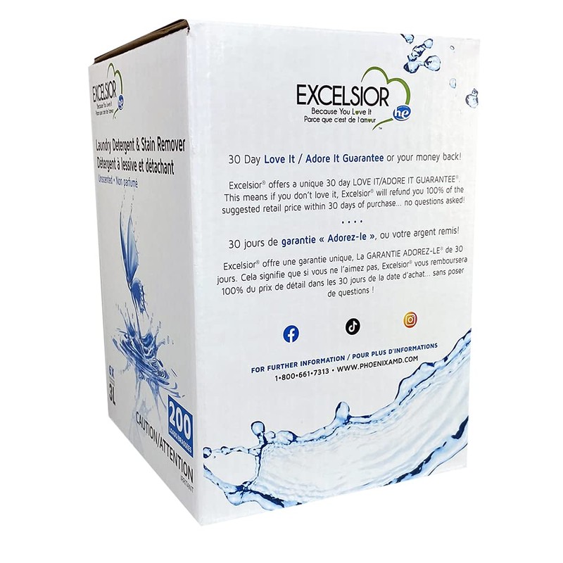 Excelsior - Laundry Detergent with Eco Bottle- Concentrated Liquid -