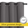 NICETOWN Grey Blackout Closet Door Curtains - Energy Saving Thermal