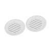 A ABSOPRO 2pcs 4 Inch Round Marine Boat Louvered Ventilation