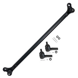 Detroit Axle - Front 3pc Suspension Kit for 98-04 Nissan Frontier, 00-04 Xterra, Outer Tie Rod Ends Center Drag Link 1998 1999 2000 2001 2002 2003 2004 Replacement