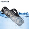 KaiDengZhe 4Pcs 6LED Amber&White Sync Feature Emergency Warning Light Beacon