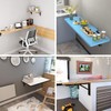 YUMORE 16 Inch Folding Shelf Brackets, Heavy Duty Collapsible Shelf