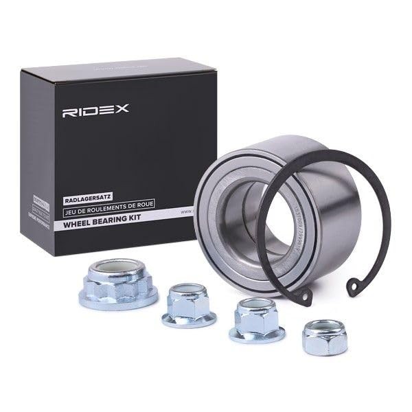 RIDEX Wheel Bearing Kit 654W0004 Front, Front, Rear Outer Diameter: