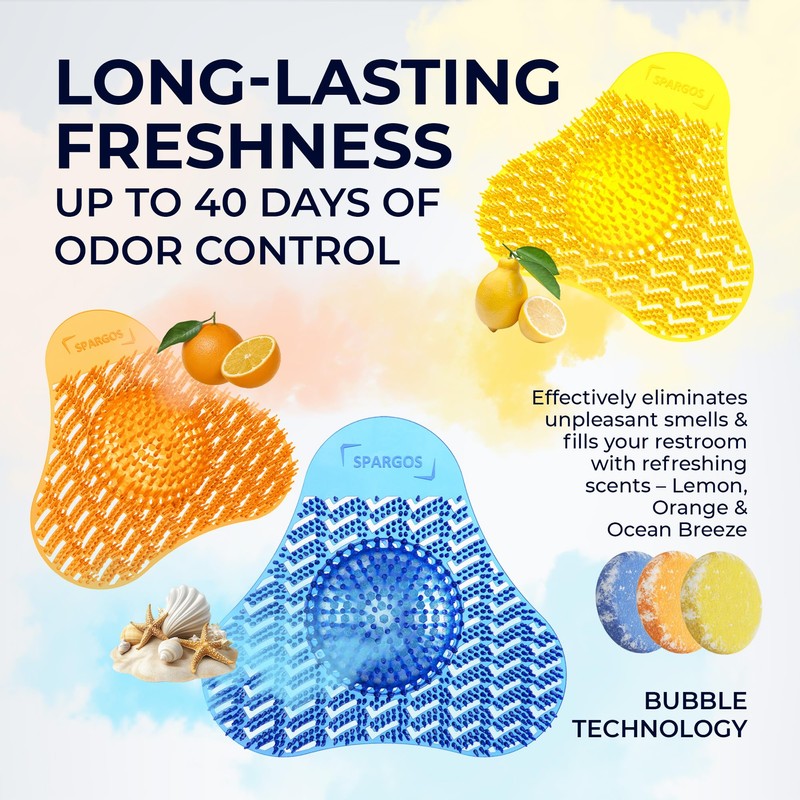 Urinal Screen Deodorizer 24 Pack - Urinal Cakes Fresh 3D