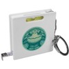 Azeeda 'Cute Smiling Turtle' Keyring Tape Measure/Spirit Level Tool (KM00043121)