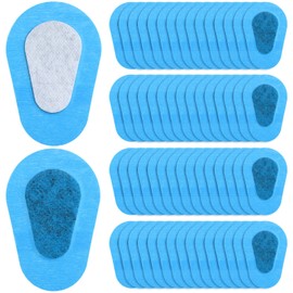 80 Pcs Adhesive Eye Patches, Disposable Eye Pads for Adults Latex Free Adhesive Bandages(3 x 2 Inch,Blue)