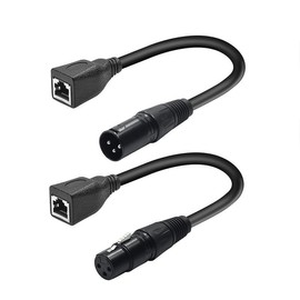 U ANNPER XLR Male to RJ45 Adapter Cable, XLR Female to RJ45 Adapter Cable, 2 Pack