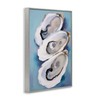 Stupell Industries Three Oyster Shells Framed Giclee Art Design by
