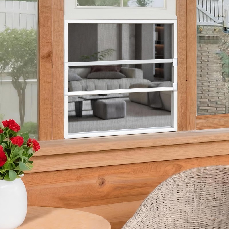 6 Pack Expandable Window Screen, 2 Way Sliding Adjustable Window