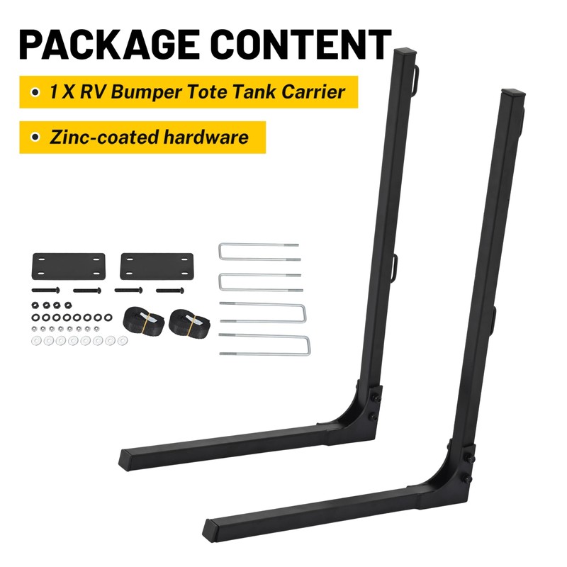 KUAFU RV Foldable Tote Tank Rack Carrier Compatible with Suitcase