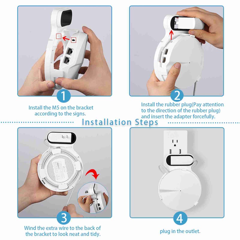 Wall Mount Router Bracket Plastic WIFI Router Outlet Holder for